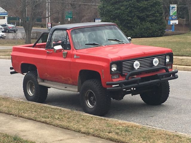low reserve 1974 blazer half cab convertible