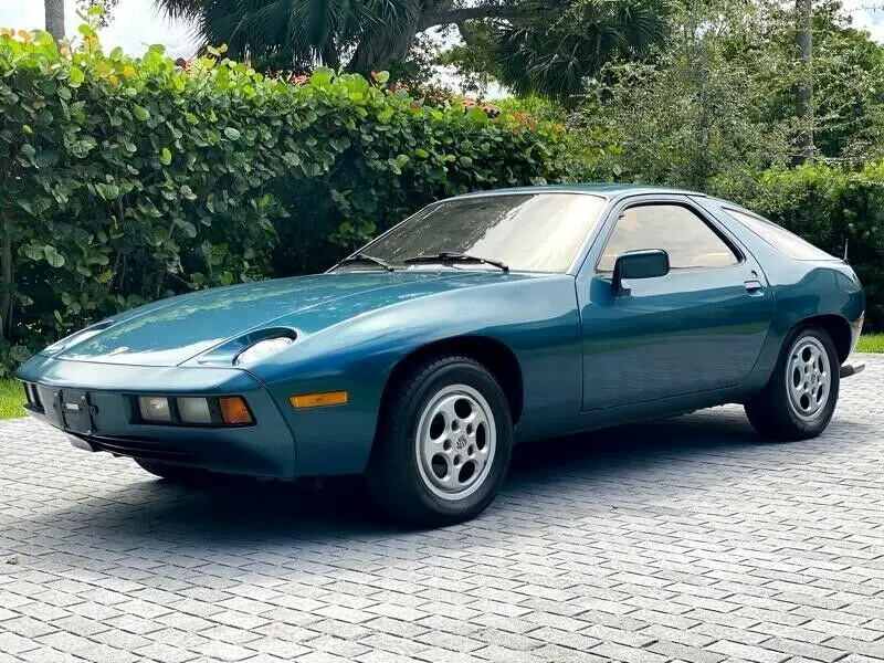 1980 porsche 928 2dr coupe 82,430 1 owner select 5 speed rare petrol blue