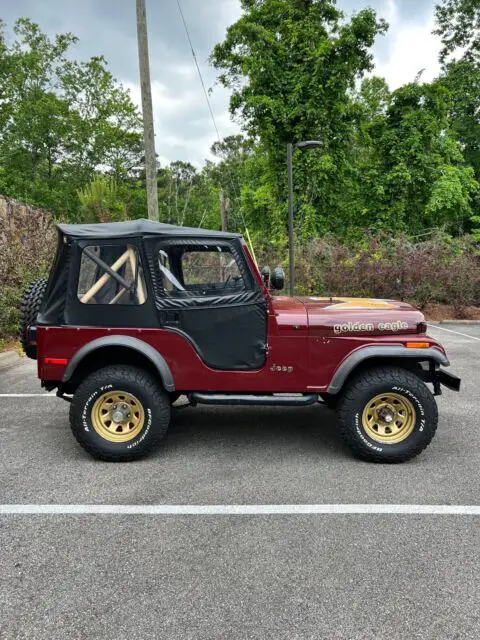 1978 jeep cj-5 suv red 4wd manual