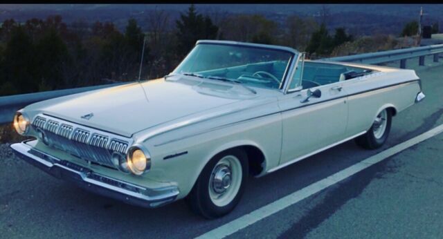 1963 dodge polara convertible white rwd automatic polara