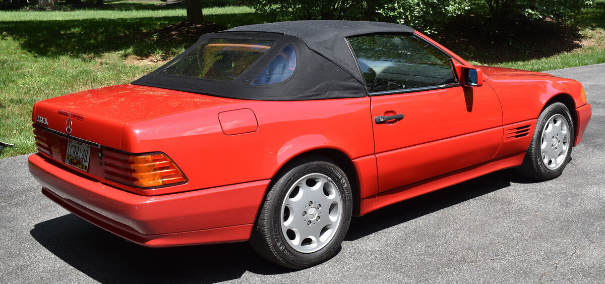beautiful 1993 mercedes-benz 500 sl roadster with hardtop low miles exc cond