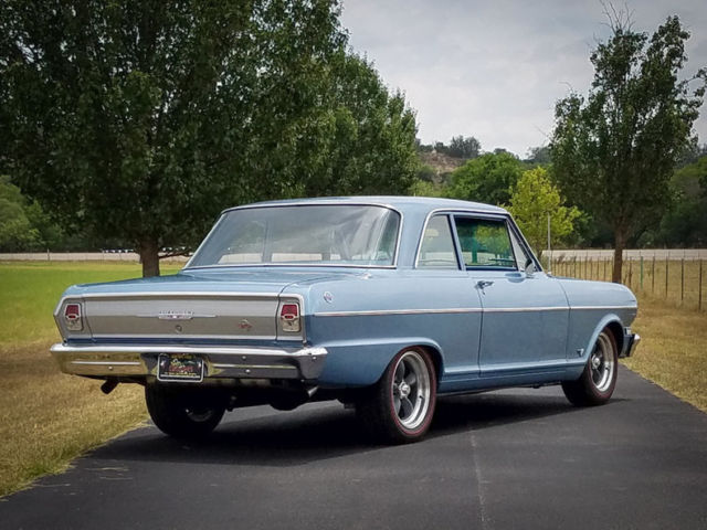 1962 chevrolet nova 3614 miles marina blue 383 v8 4 speed manual