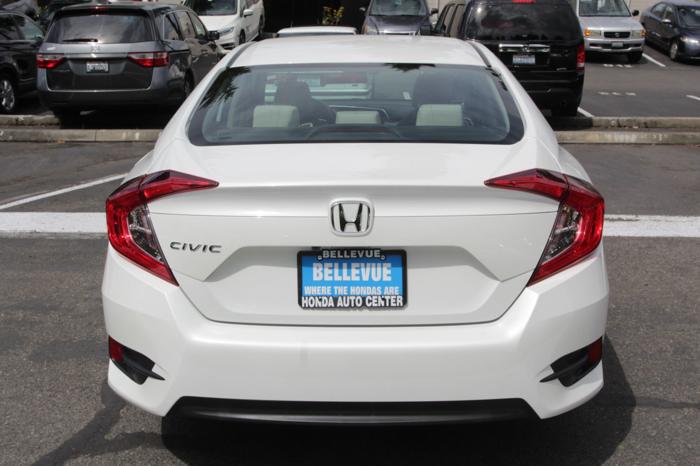 certified 2016 honda civic ex sedan bellevue, wa 98006 for sale in bellevue, washington