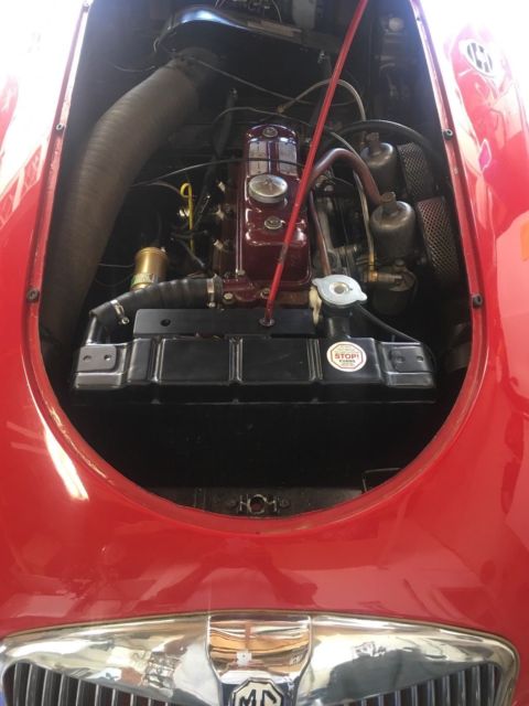 1958 mg mga red roadster classic convertible ~luggage rack ~custom wheel~loaded!