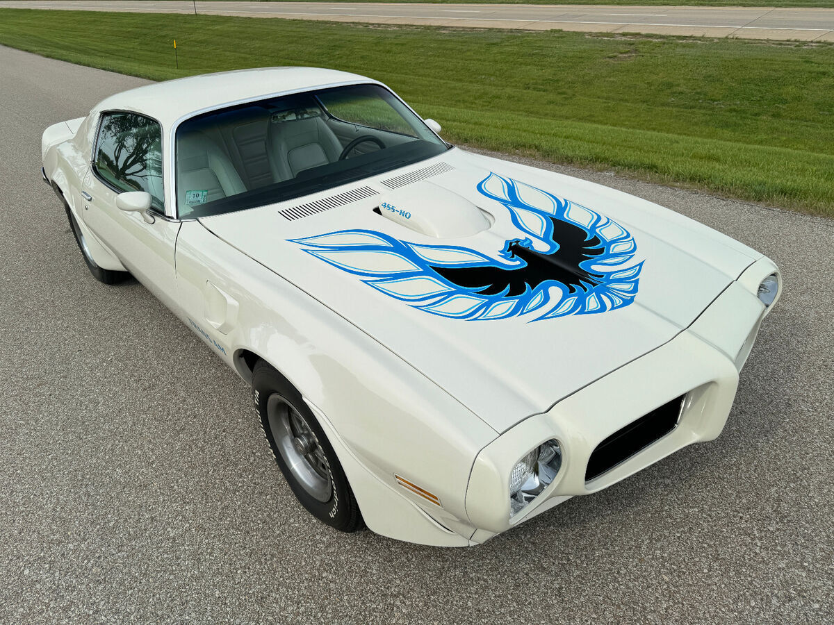 1973 pontiac trans am, 455ci - v8, auto, ac, cameo white, numbers matching