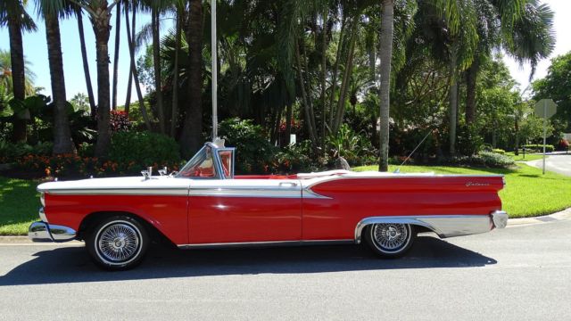 1959 ford fairlane 500 convertible galaxie trim level lot of chrome an stainless