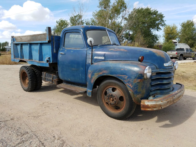 1947 chevrolet 4100 1 1/2 ton original 1 owner farm truck dump work patina chevy