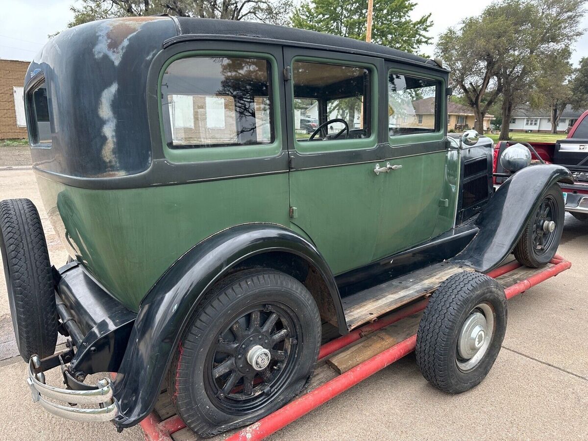 1929 nash standard six sedan green rwd manual base