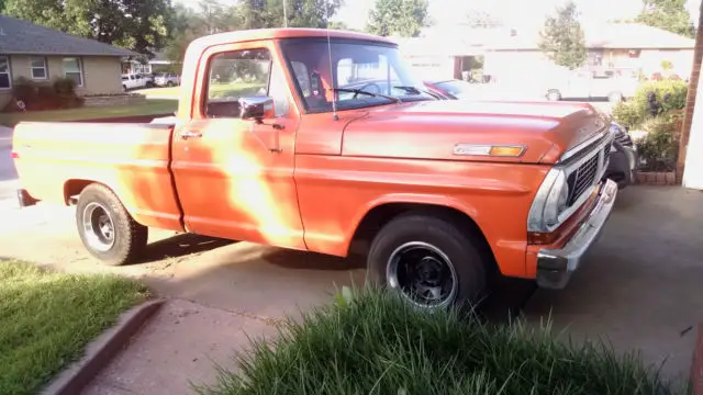 1970 ford f-100 custom short bed pickup truck