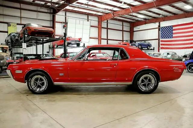 1968 mercury xr7 cougar 47687 miles red coupe 390ci v8 automatic