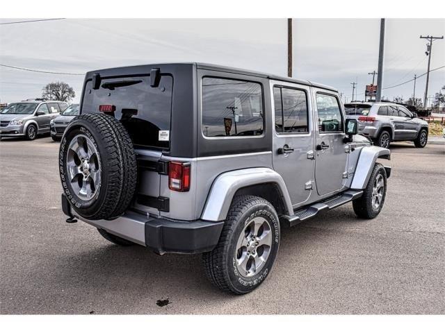 used 2018 jeep wrangler jk 4wd unlimited sahara clovis, nm 88101 for sale in cannon air force base, new mexico