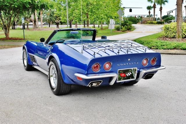 1972 chevrolet corvette convertible numbers matching 350 v8 a/c ps pb