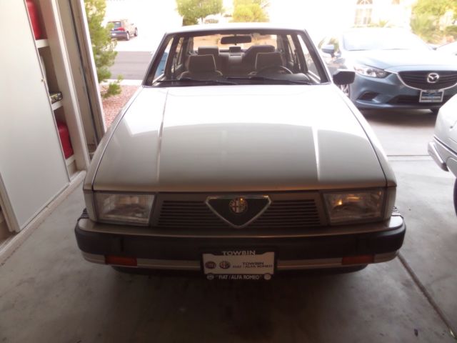 1987 alfa romeo milano silver sedan 4-door 2.5l
