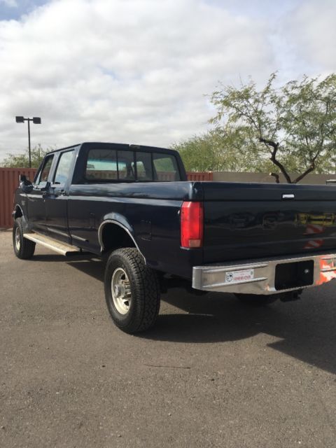 1989 ford f350 xlt lariat 4x4 crew cab lwb arizona no reserve no rust truck