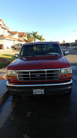 red 1994 ford f150 xlt shell original owner southern california