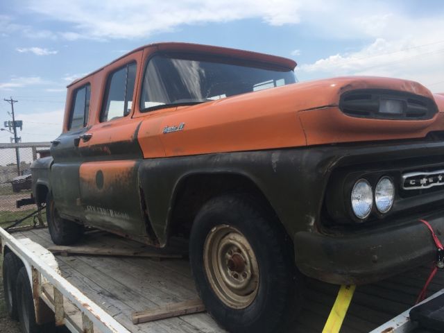 1961 chevy apache truck 3 door crew cab