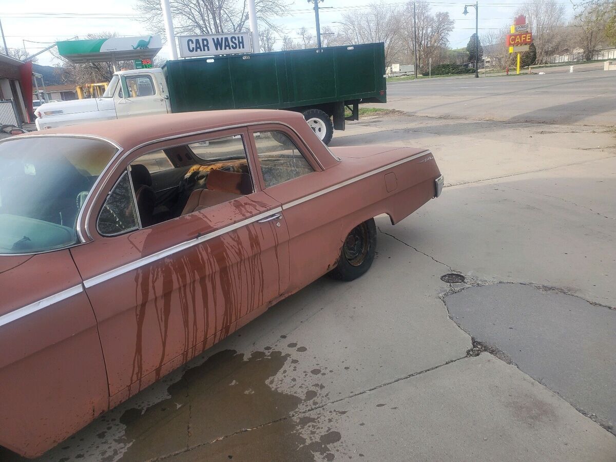 1962 chevrolet bel air sedan grey