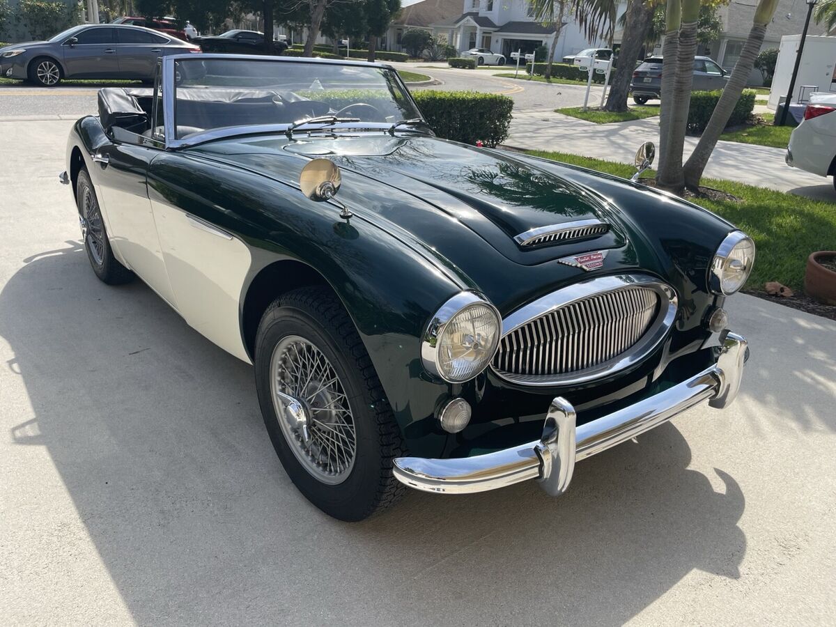 1964 austin-healey mk iii green