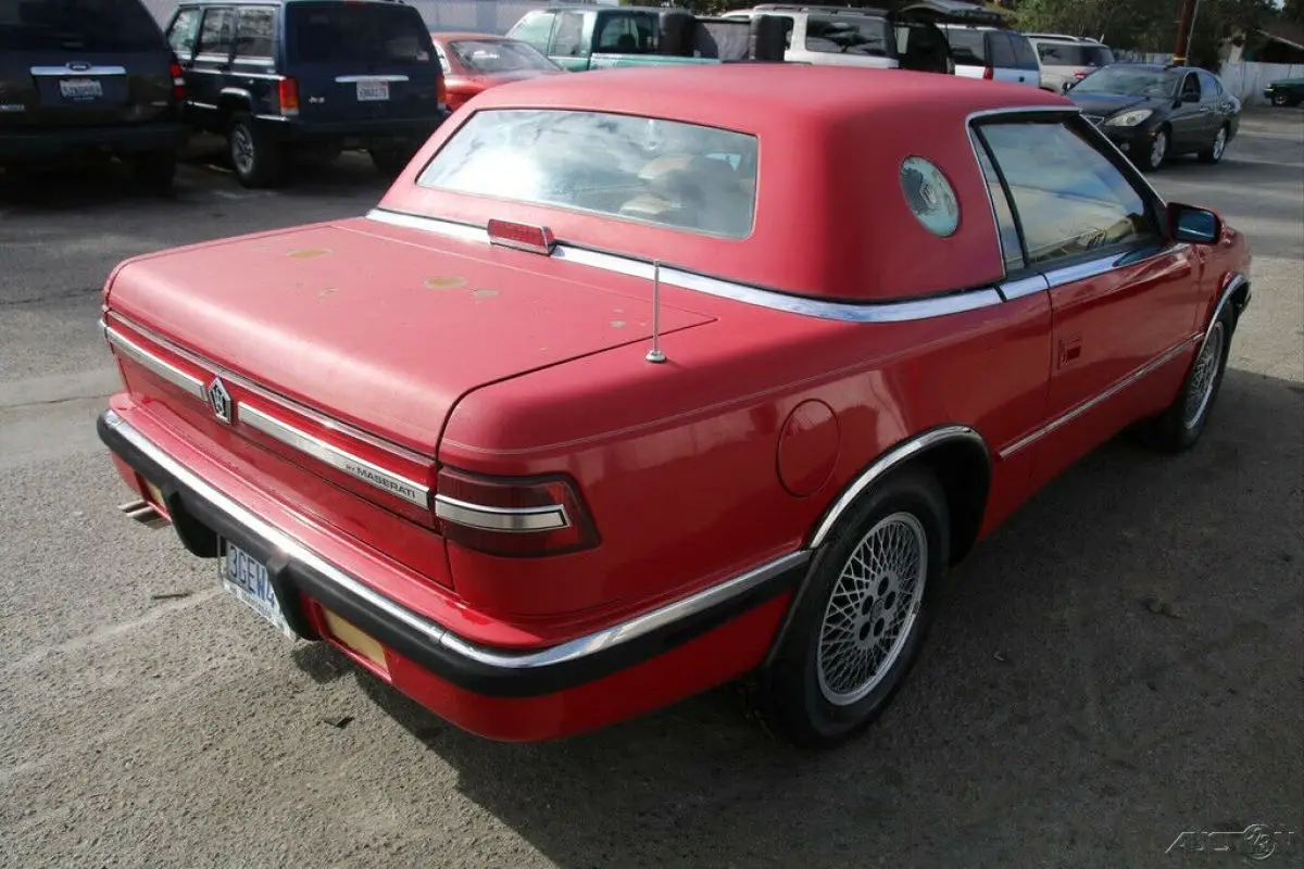 1989 chrysler tc by maserati automatic 4 cylinder turbo no reserve