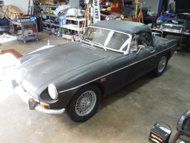 1969 mgb roadster georgia car rare black very original and unmolested