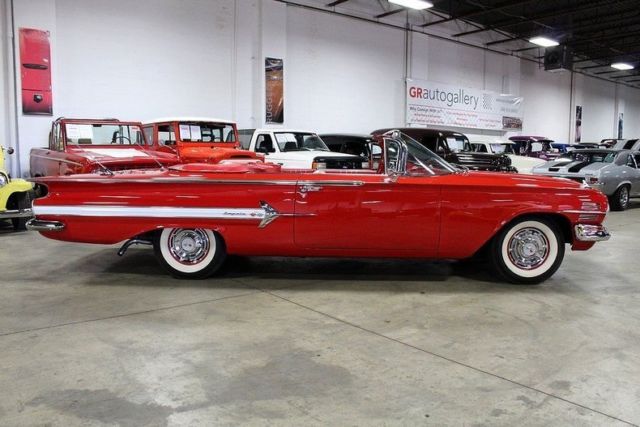 1960 chevrolet impala convertible 80233 miles roman red convertible 348 v8 power
