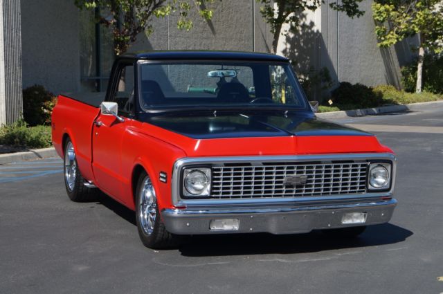 1972 chevrolet c10 2,179 miles red pickup truck 350 ci automatic