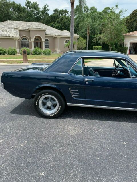 1966 ford mustang 289 rare a-code nightmist blue