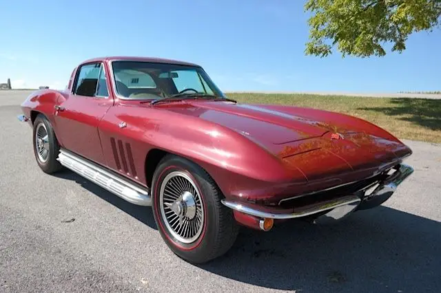1965 corvette coupe #'s matching factory ac ps pb side exhaust knock offs