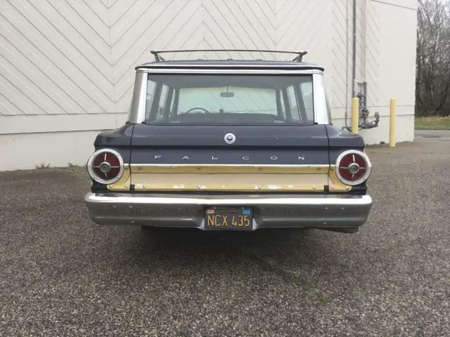 1965 ford falcon squire, loaded cal. blk. plates 289 w/ac, docs, no res. wow!!