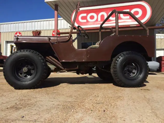 1948 jeep willys cj2a 350 v8 conversion fiberglass tub military cj5 mud lifted