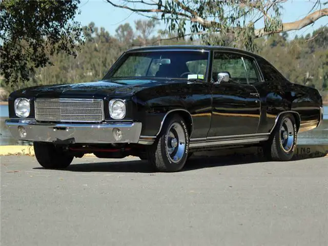1970 chevrolet monte carlo 350hp 5,000 miles black automatic frame off