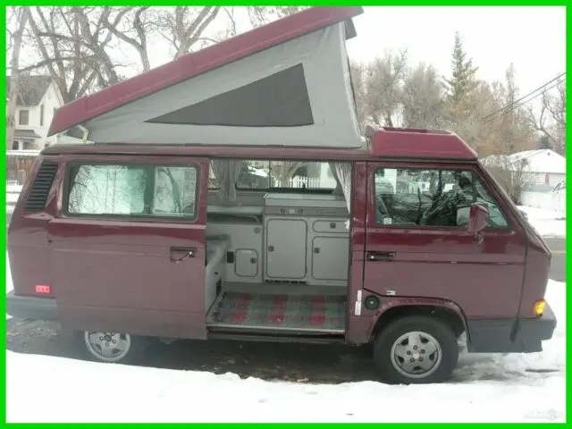 1991 volkswagen vanagon westfalia gl camper 2.1l h4 8v manual rwd minivan/van