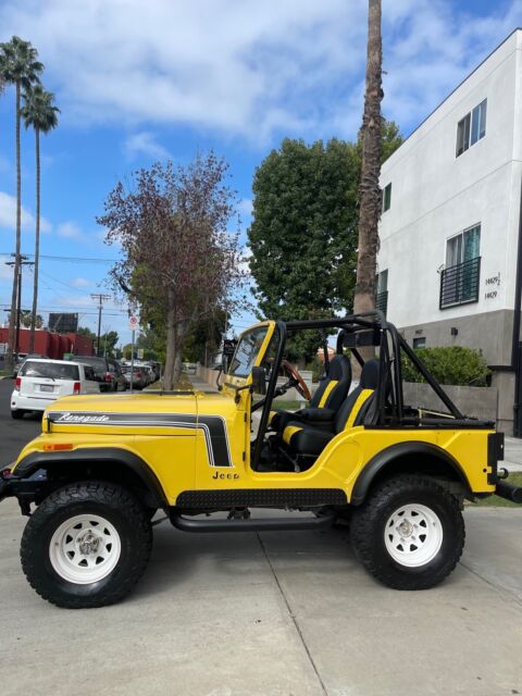 1975 jeep renegade suv yellow 4wd manual cj-5