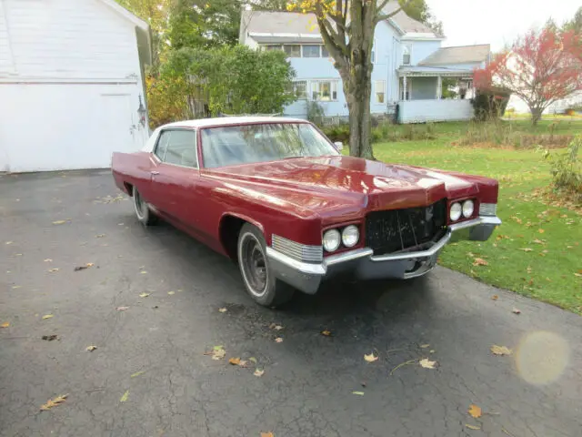 1970 cadillac coupe deville low mileage rust free partially restored kansas car