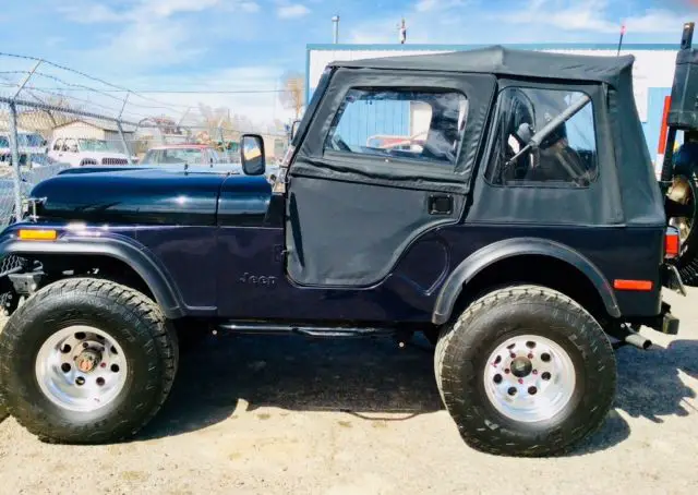 restored jeep cj5 with professionally installed 350 chevy motor