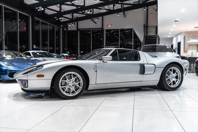 2005 ford gt silver w/black stripes 4 options! collector condition! stock!