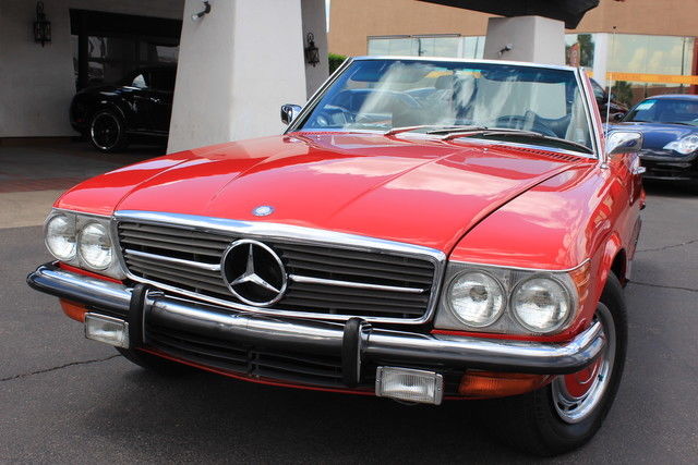 1972 mercedes-benz 350sl. signal red/black. gorges car. cold a/c. runs strong