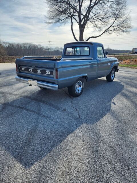 1965 ford f100 pickup grey rwd manual shortbed
