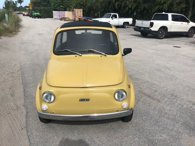 1974 fiat 500 98175 miles yellow select