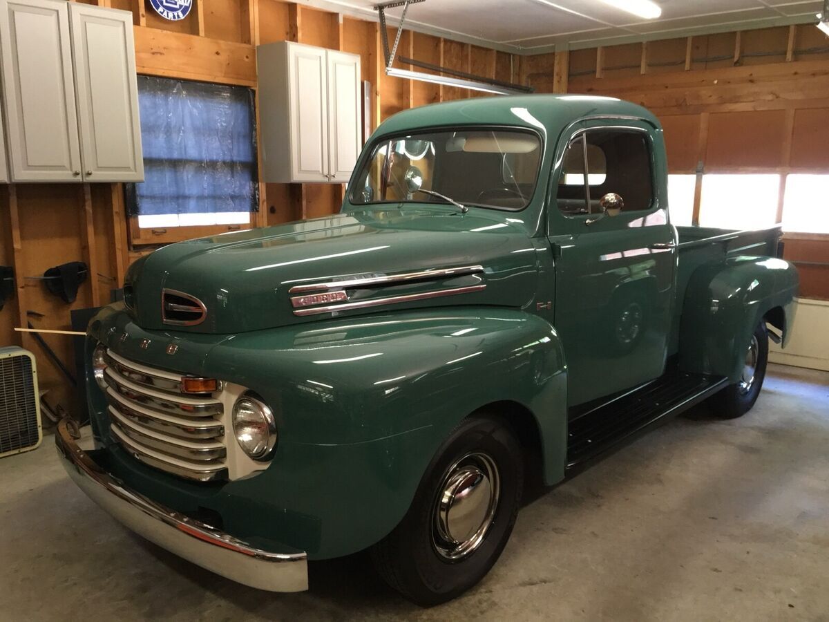 1950 ford f-series pickup green rwd manual f1