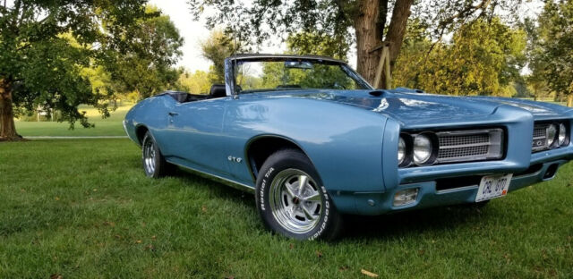 1969 pontiac gto rebuilt 400 8 cyl & automatic turbo 400 convertible 30,800 mi