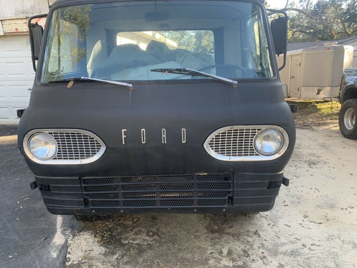 1962 ford econoline pickup black rwd manual