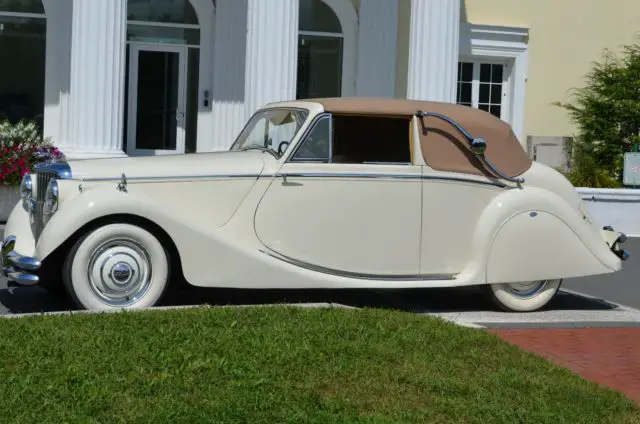 1950 jaguar model mkv drop head coupe 6 cylinder 3.5 liter