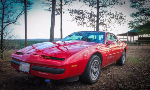 1988 pontiac firbird fomula red