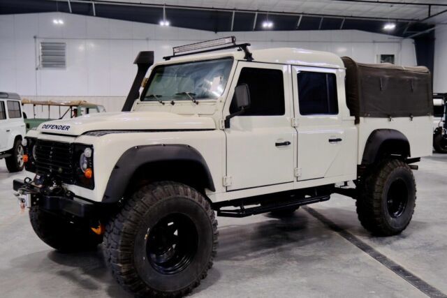 1993 land rover defender 130 pickup white 4wd manual 130