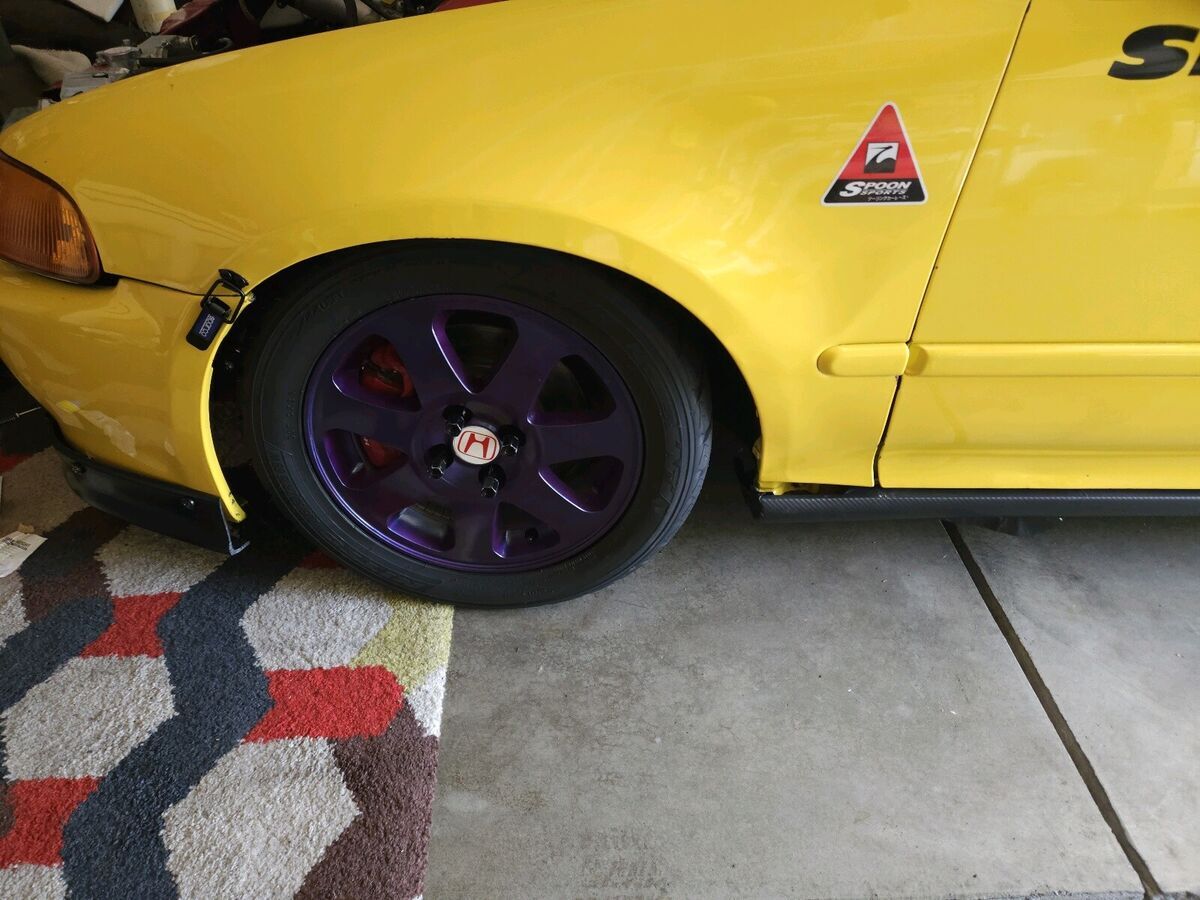 1992 honda civic hatchback yellow fwd manual cx