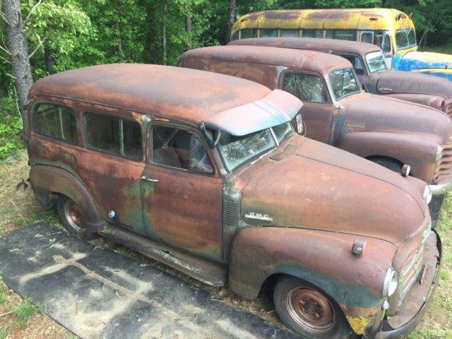 1953 gmc carryall patina suburban rat rod hot rod