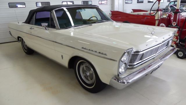 1965 ford galaxy 500 43931 miles white 2 door convertible 352 automatic