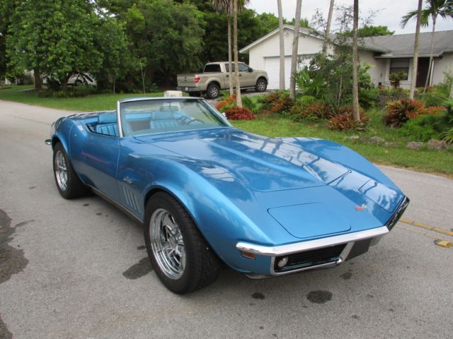 1969 corvette convert. #'s matching, 2 tops, no reserve