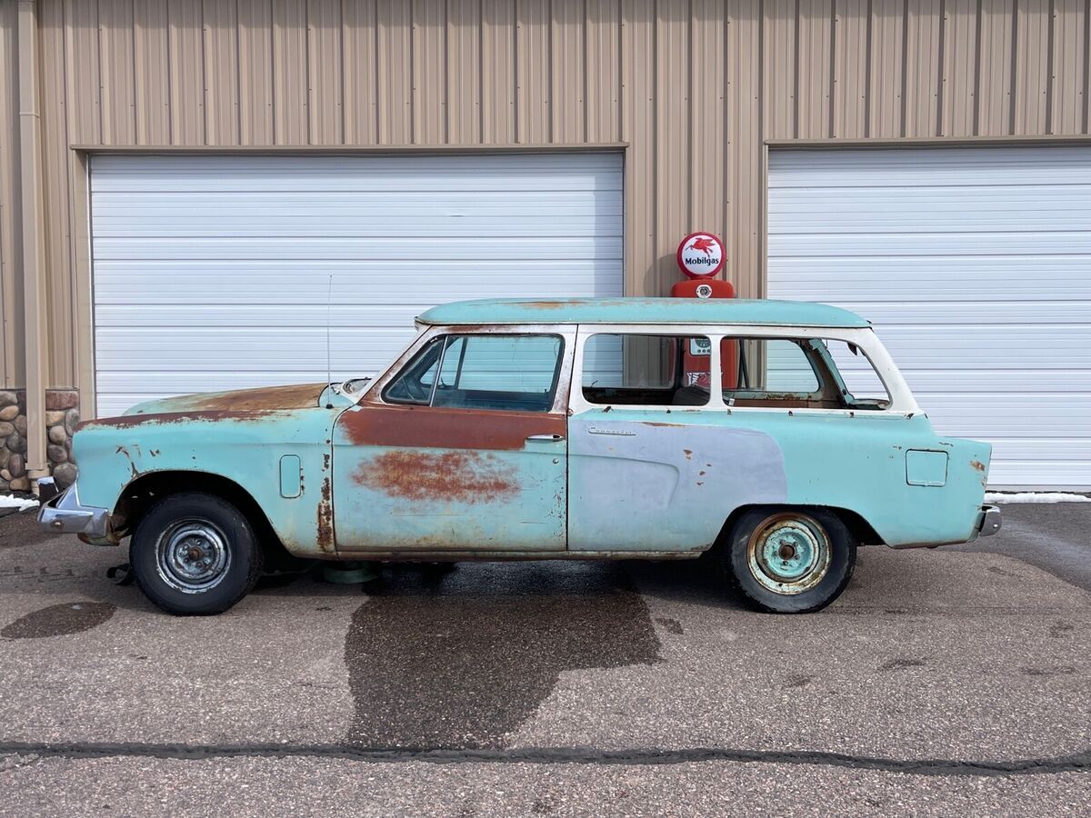 1955 studebaker commander wagon green rwd automatic